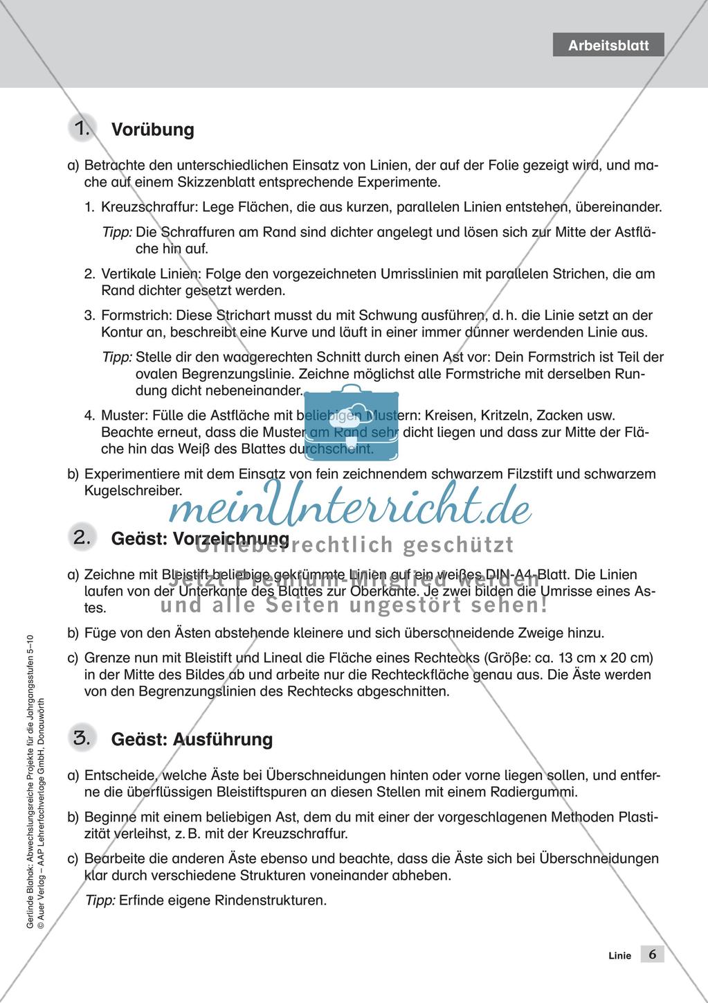 Themengebiet Grafik: Die Linie Preview 8