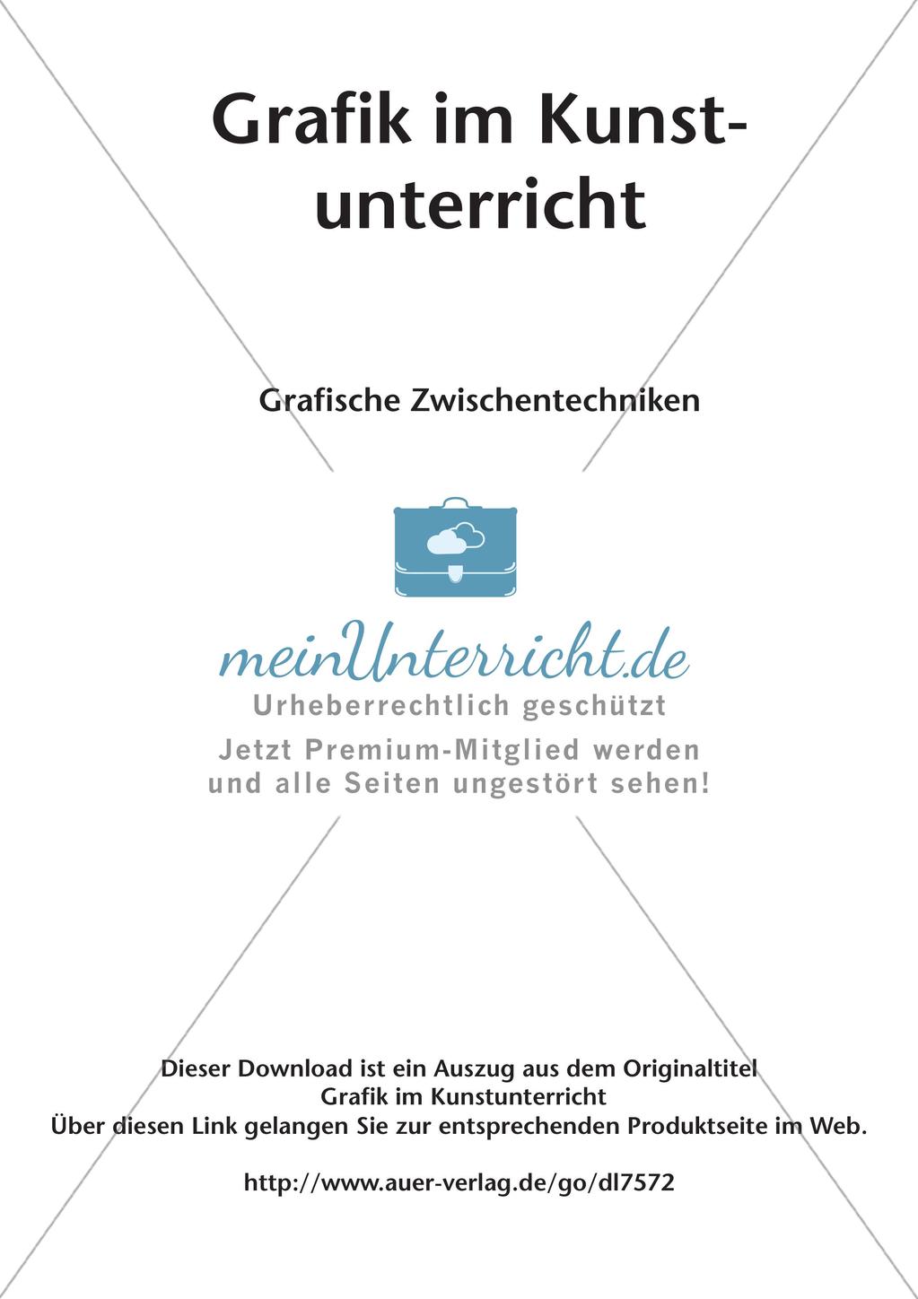 Themengebiet Grafik: Grafische Zwischentechniken Preview 2