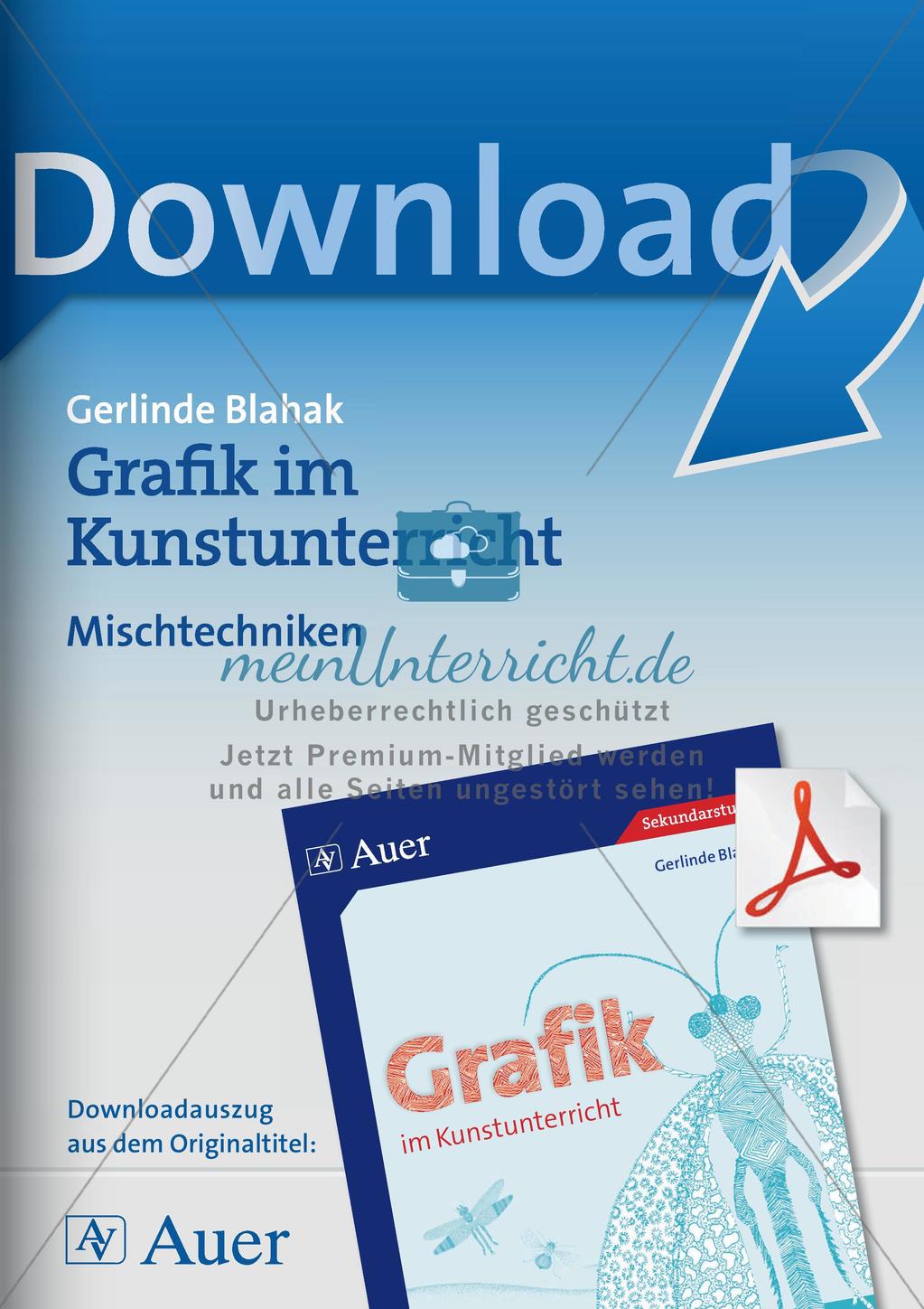 Themengebiet Grafik: Mischtechniken Preview 1