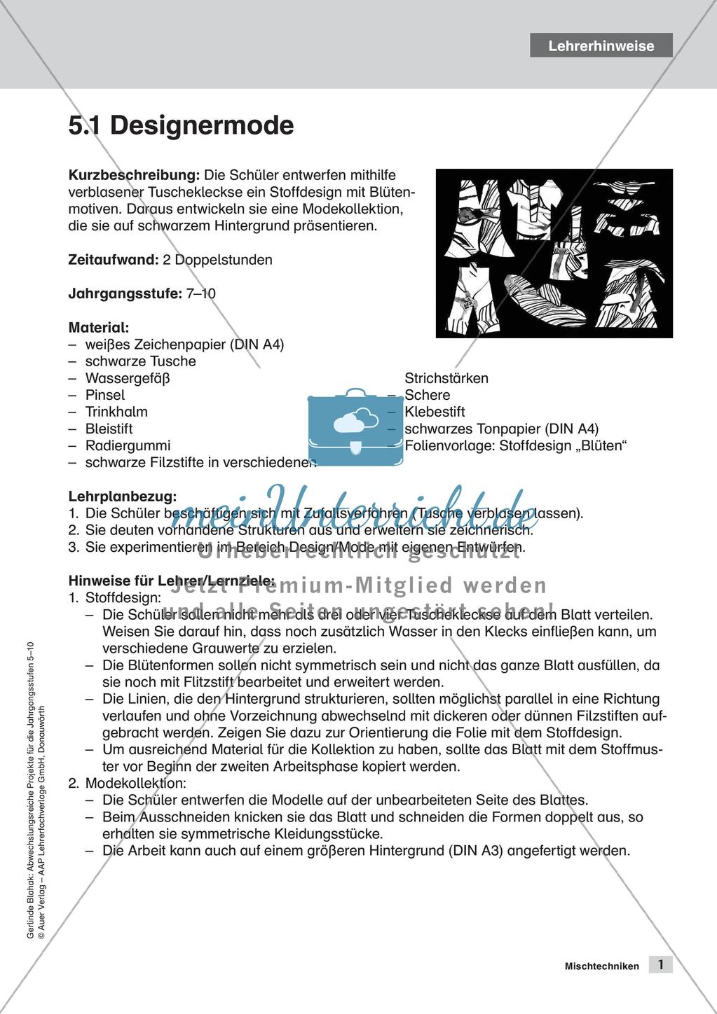 Themengebiet Grafik: Mischtechniken Preview 3