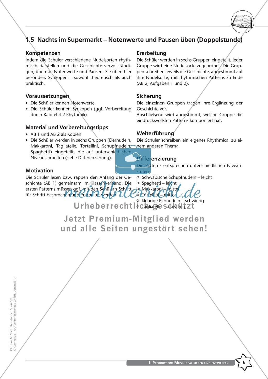 Musik realisieren und entwerfen: Dynamik und Rhythmus Preview 8