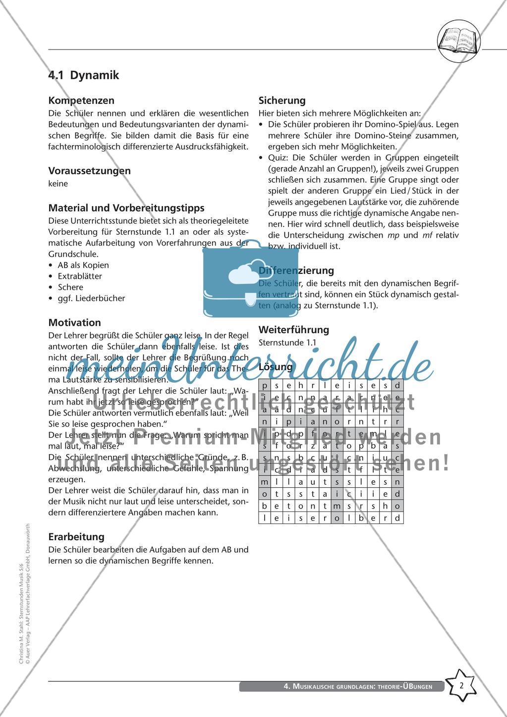 Musikalische Grundlagen: Dynamik und Rhythmik Preview 4