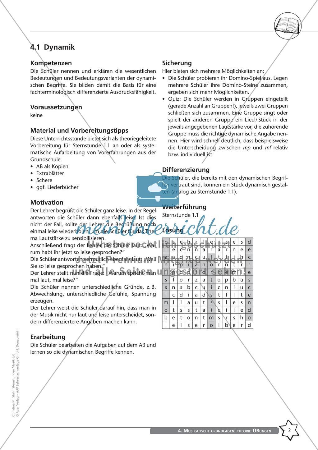 Musikalische Grundlagen: Dynamik und Rhythmik Preview 4