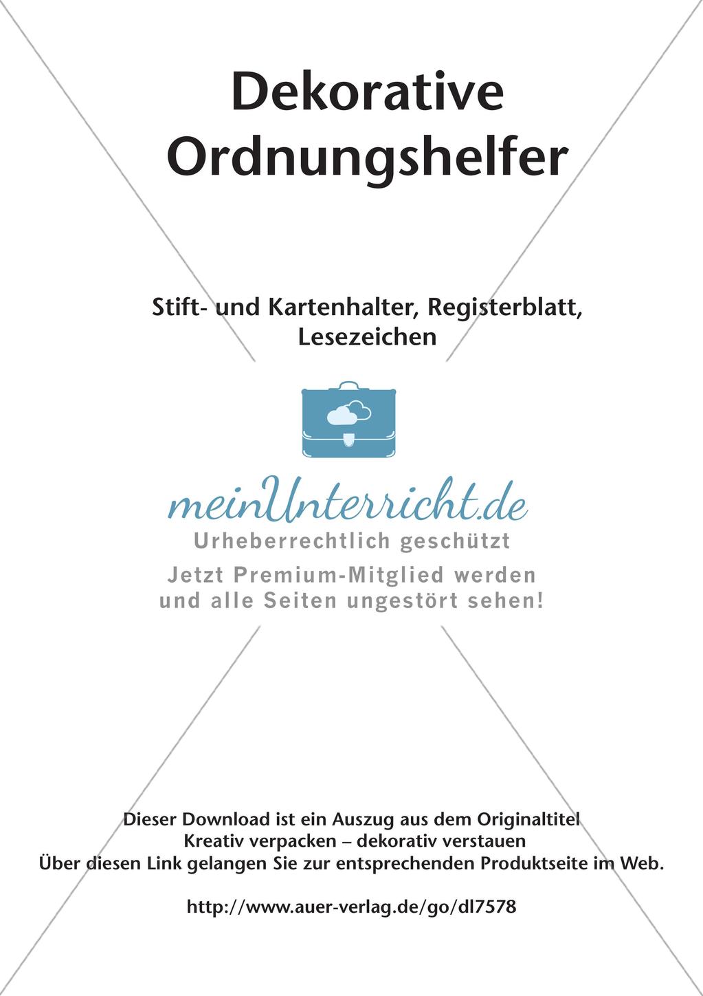 Kreative Verpackungen: Ordnungshelfer Preview 2