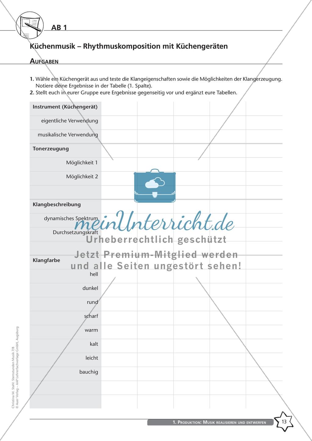 Musik realisieren und entwerfen: Gestaltungselemente und Küchenmusik Preview 15