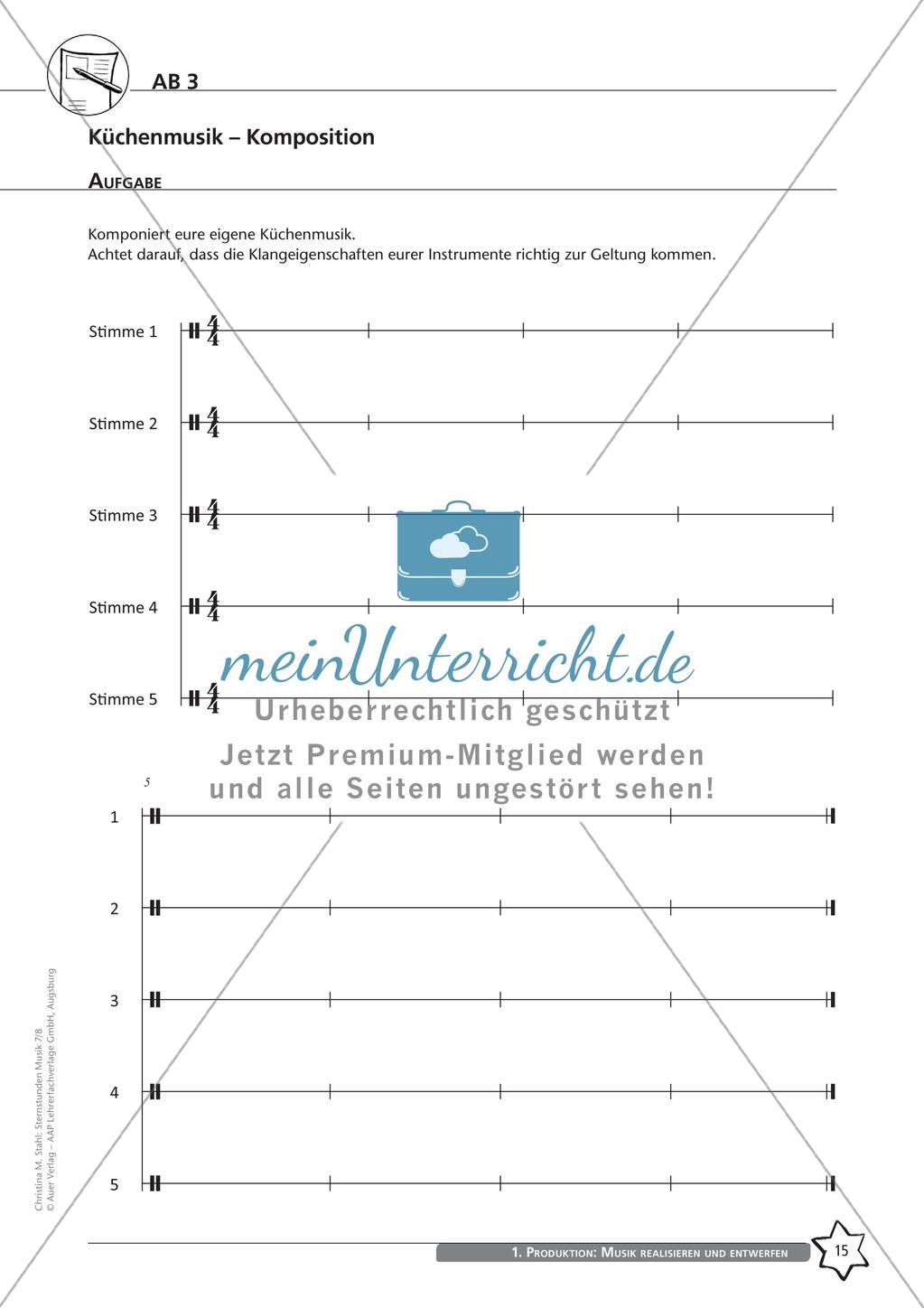 Musik realisieren und entwerfen: Gestaltungselemente und Küchenmusik Preview 17