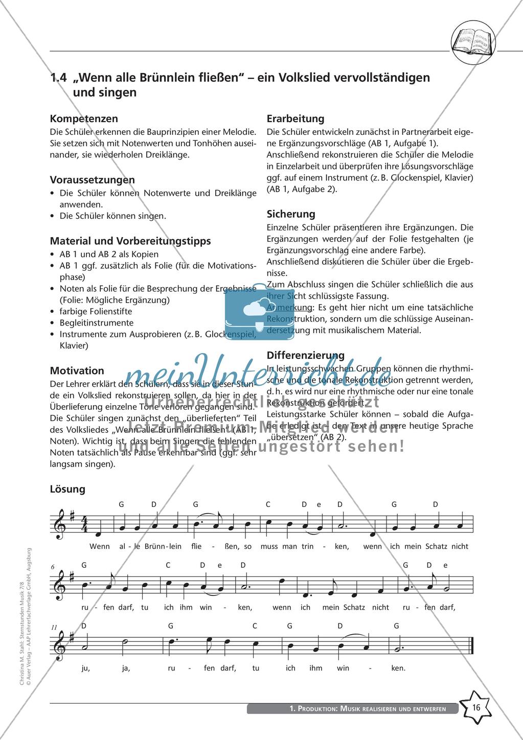 Musik realisieren und entwerfen: Gestaltungselemente und Küchenmusik Preview 18