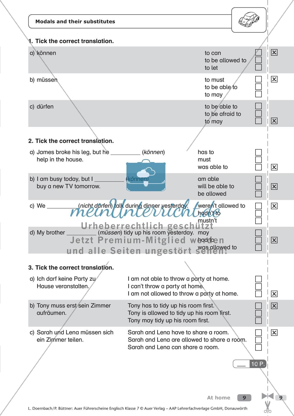 Führerschein zum Thema At home Preview 11