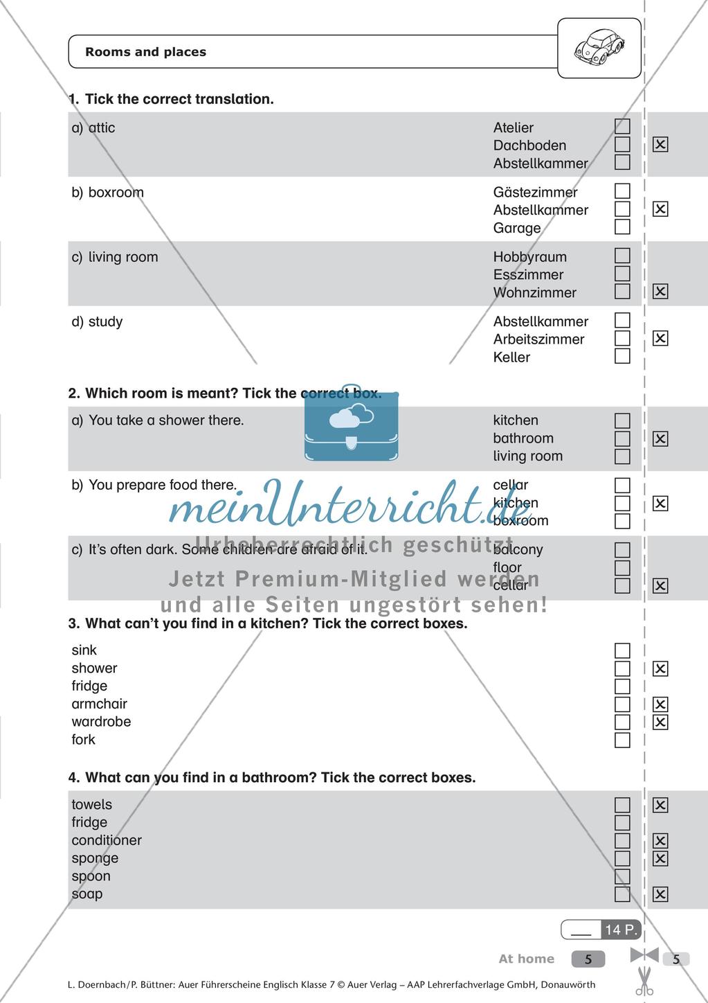 Führerschein zum Thema At home Preview 7
