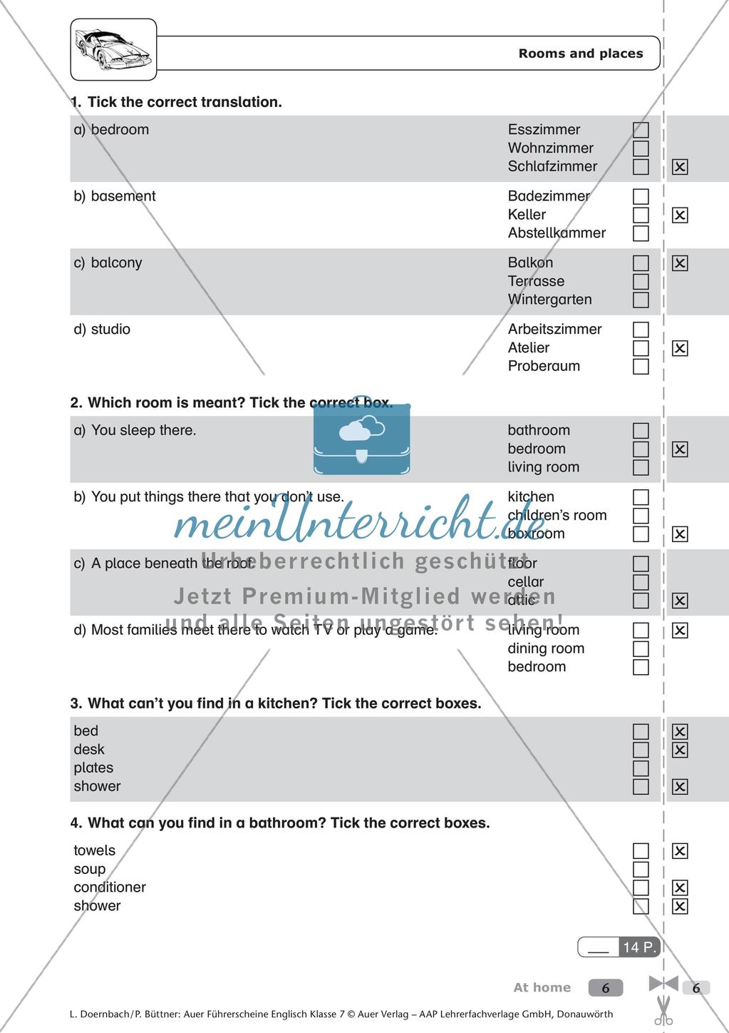 Führerschein zum Thema At home Preview 8