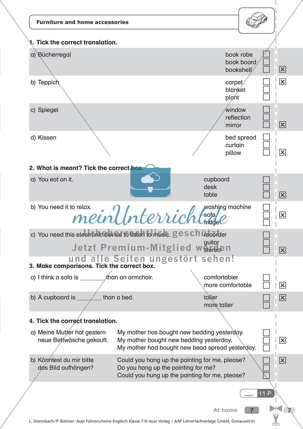 Führerschein zum Thema At home Preview 9