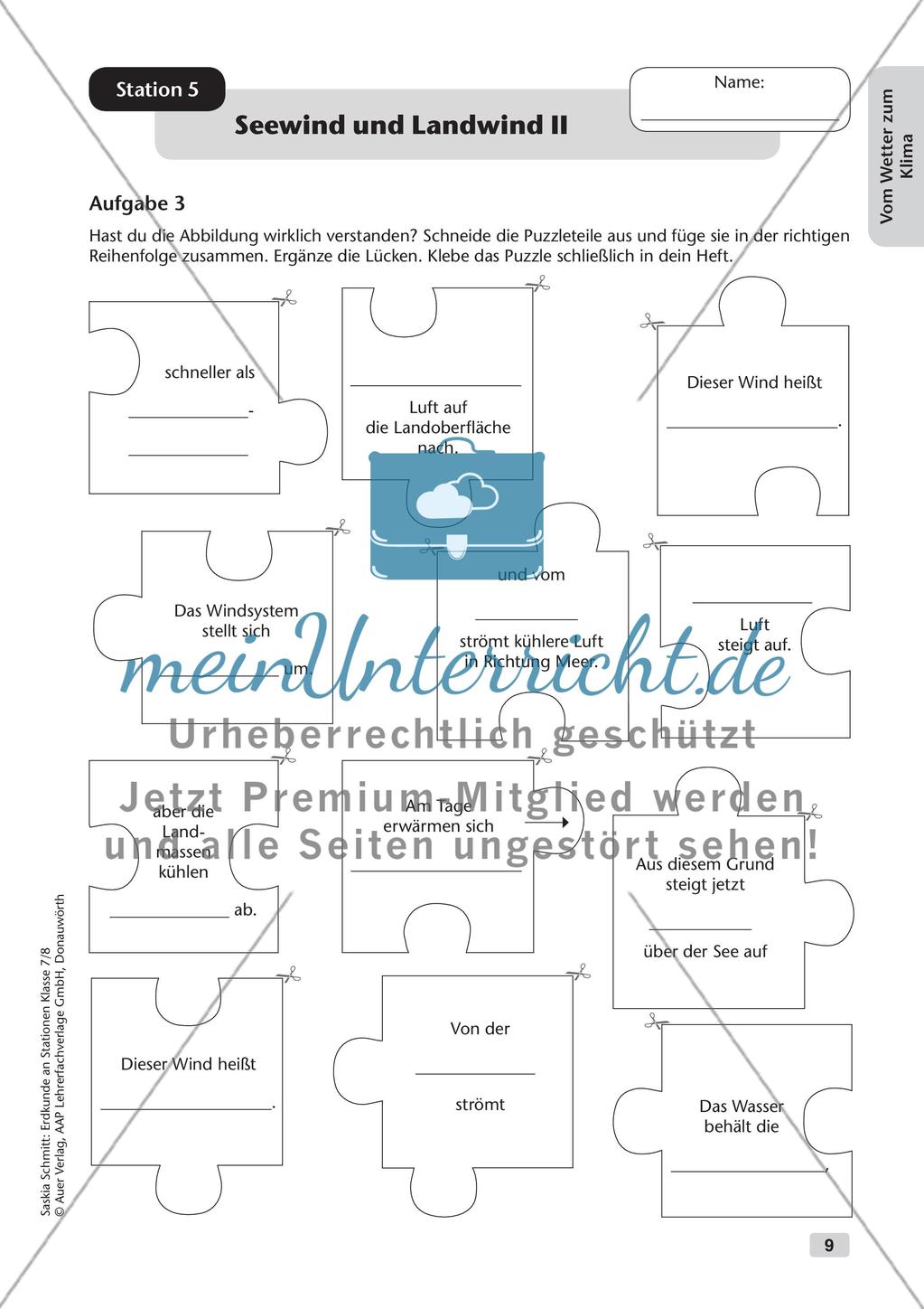 Stationenarbeit: Wetter und Klima Preview 11