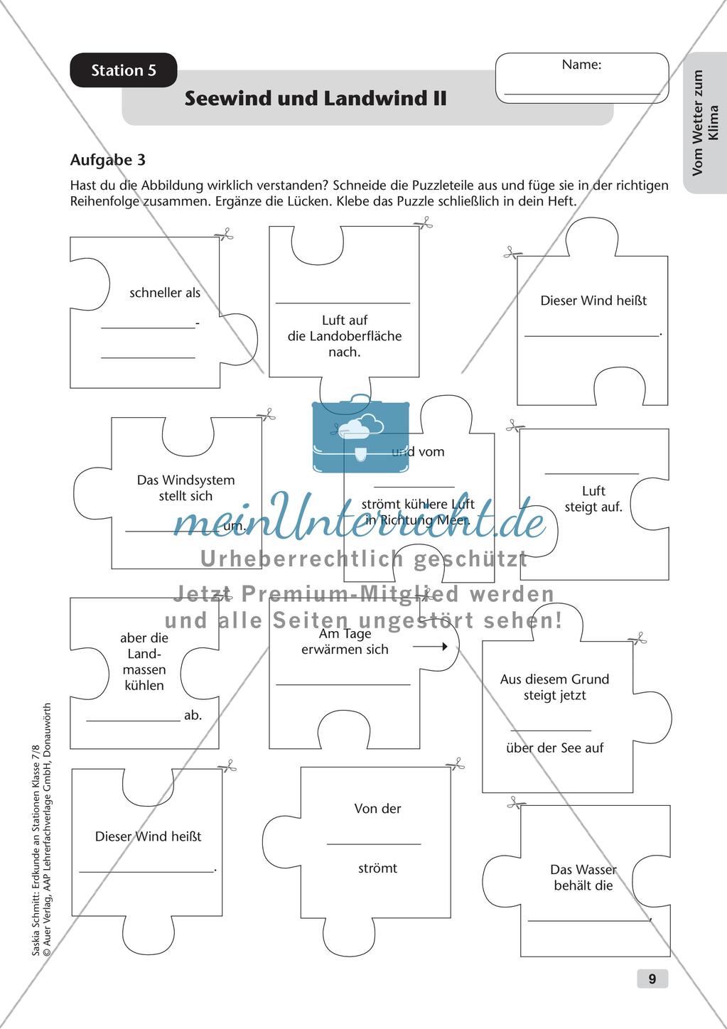 Stationenarbeit: Wetter und Klima Preview 11