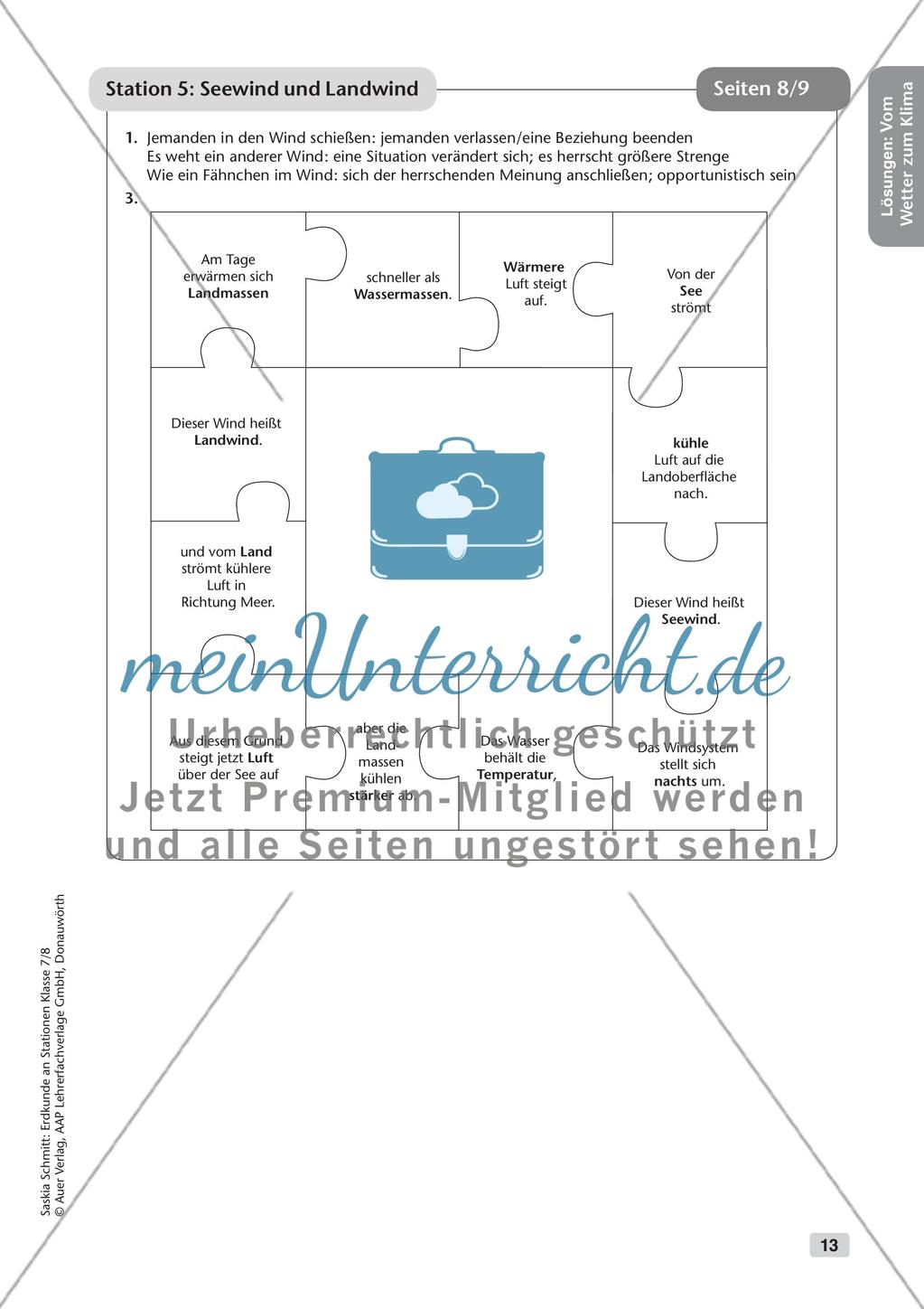 Stationenarbeit: Wetter und Klima Preview 15