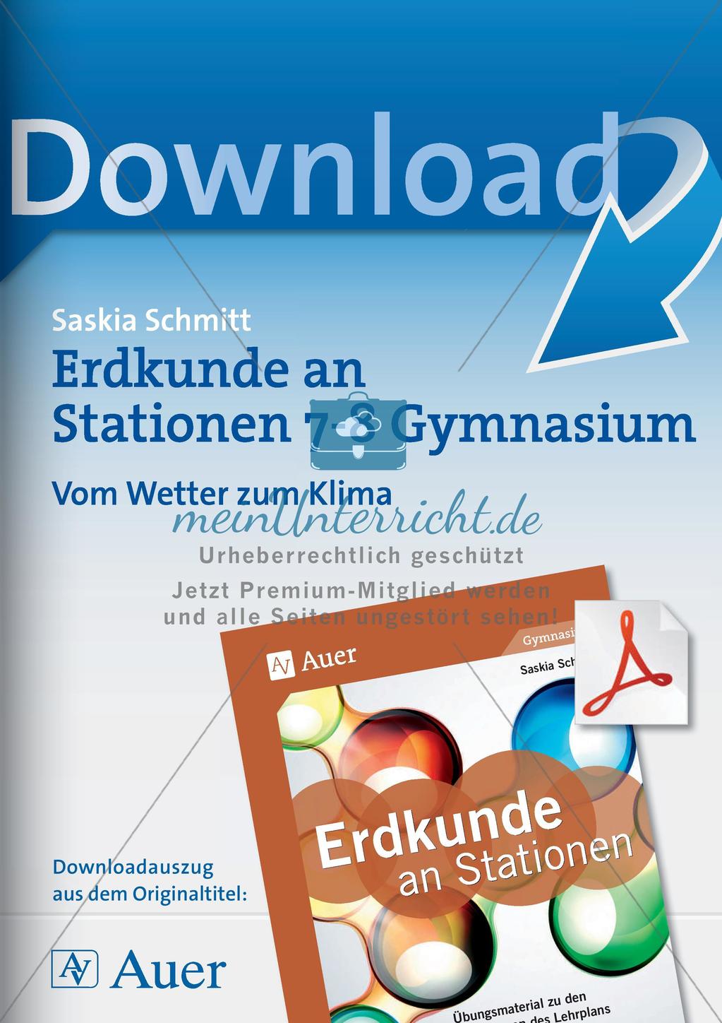 Stationenarbeit: Wetter und Klima Preview 1