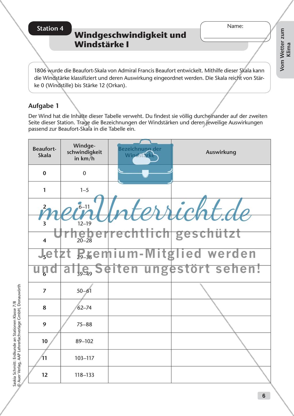 Stationenarbeit: Wetter und Klima Preview 8