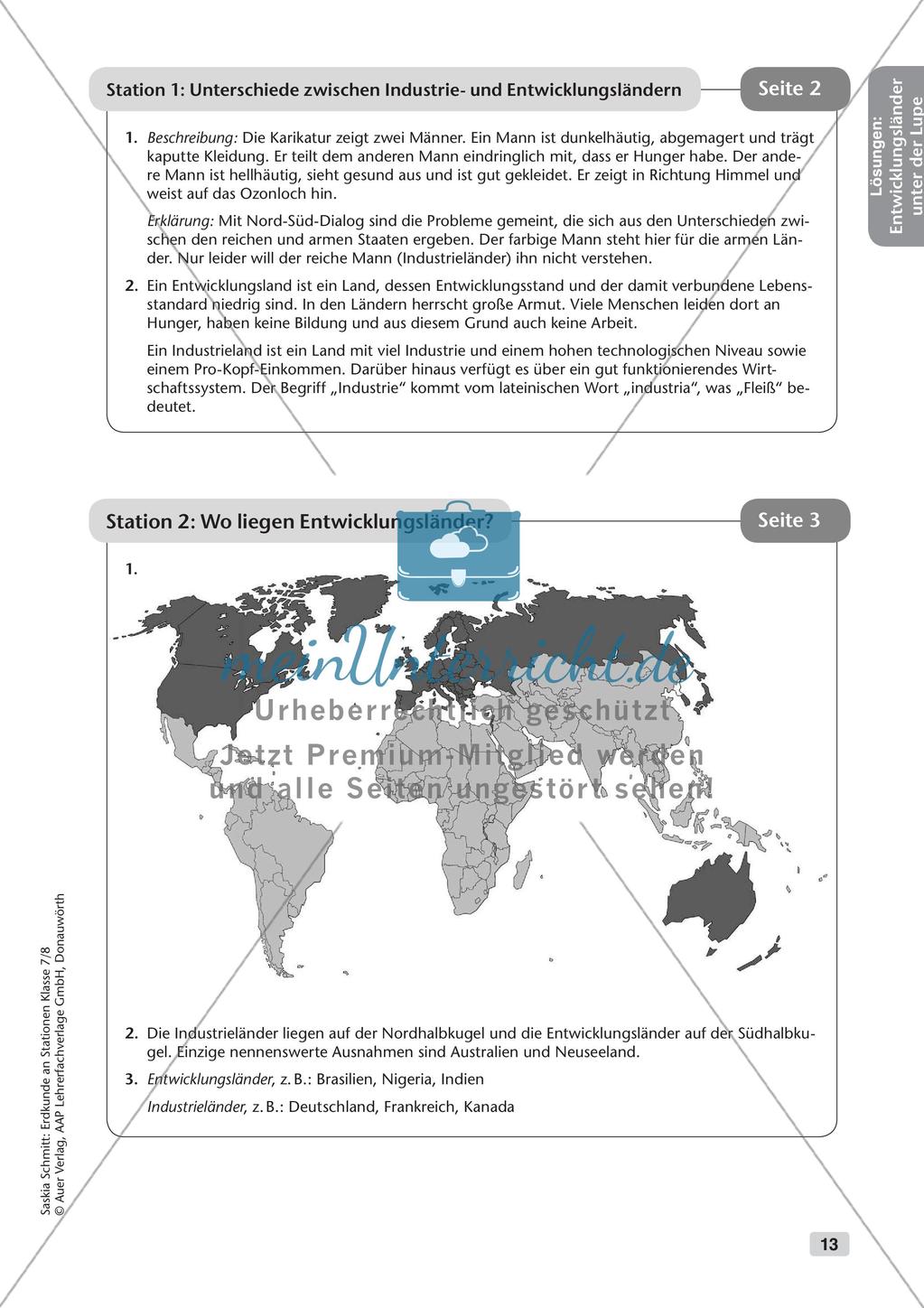 Stationenarbeit: Entwicklungsländer und Globalisierung Preview 15