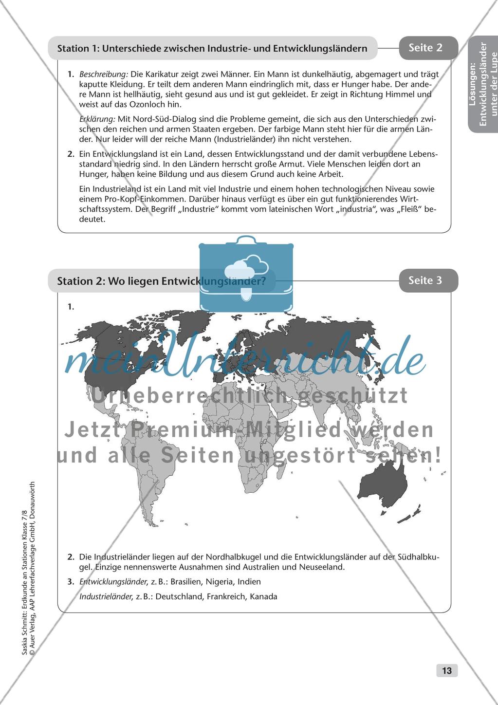 Stationenarbeit: Entwicklungsländer und Globalisierung Preview 15