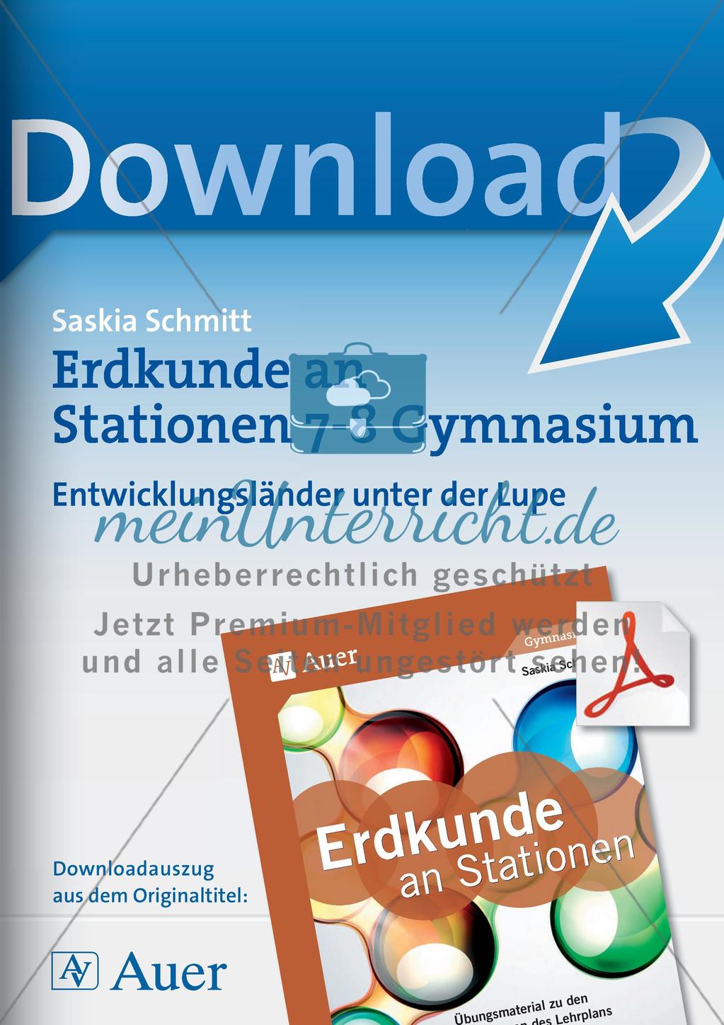 Stationenarbeit: Entwicklungsländer und Globalisierung Preview 1