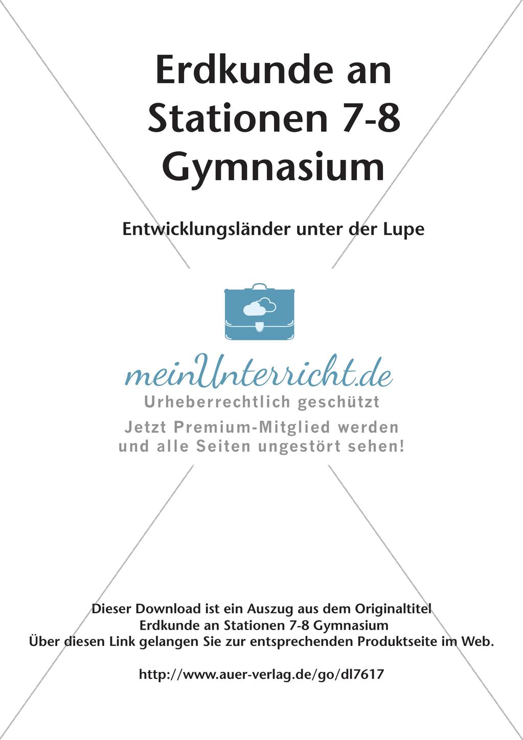 Stationenarbeit: Entwicklungsländer und Globalisierung Preview 2