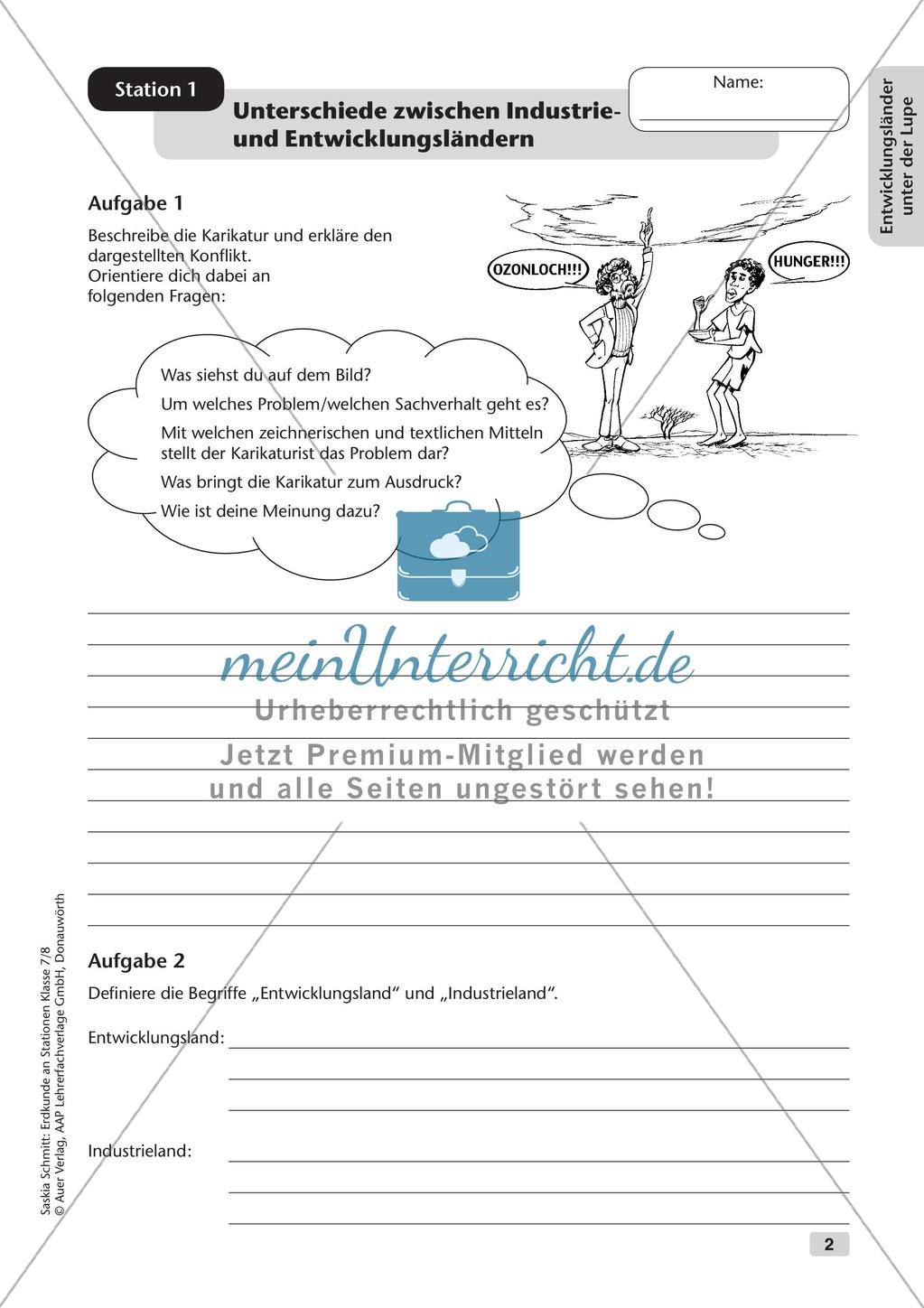 Stationenarbeit: Entwicklungsländer und Globalisierung Preview 4
