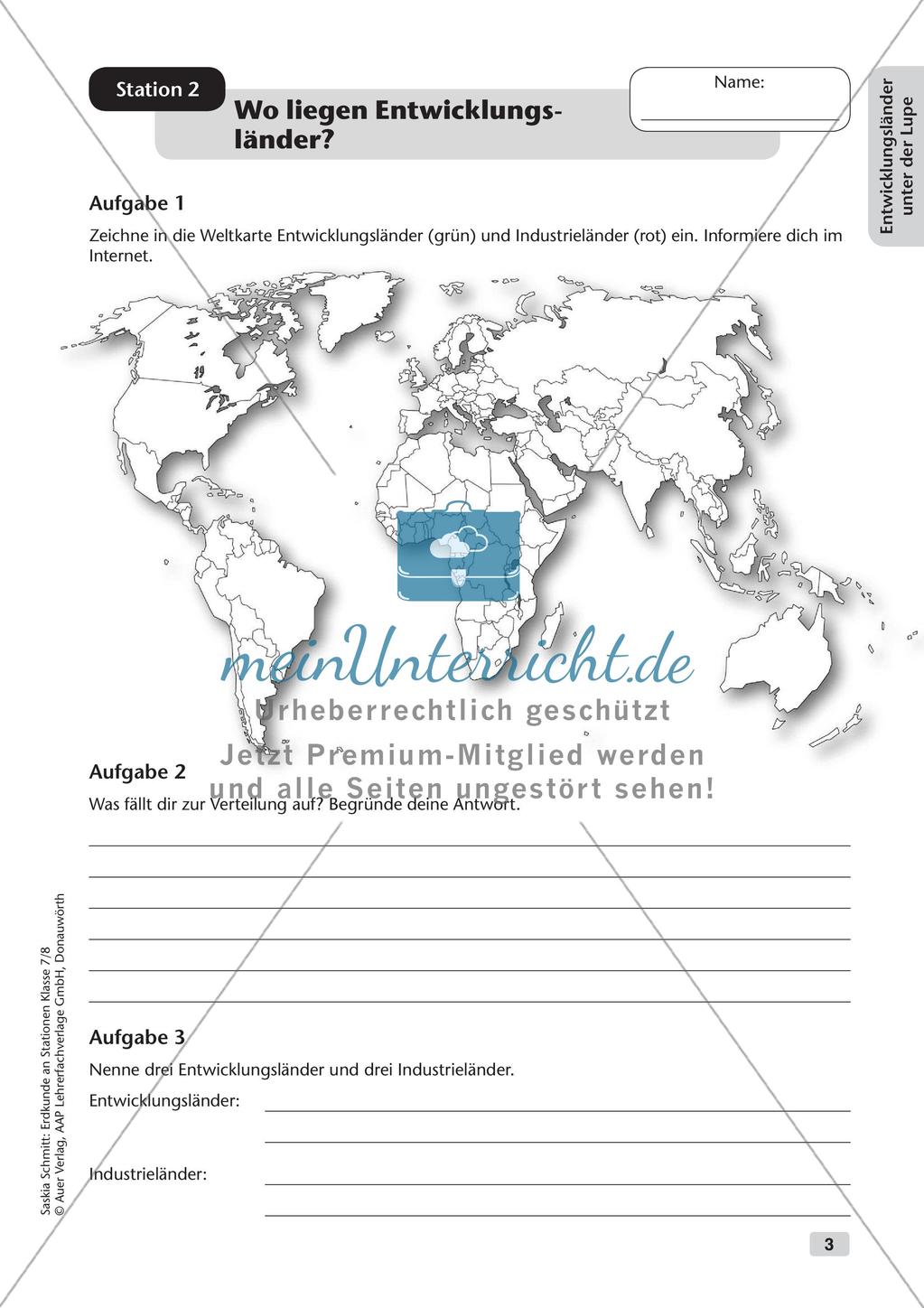 Stationenarbeit: Entwicklungsländer und Globalisierung Preview 5