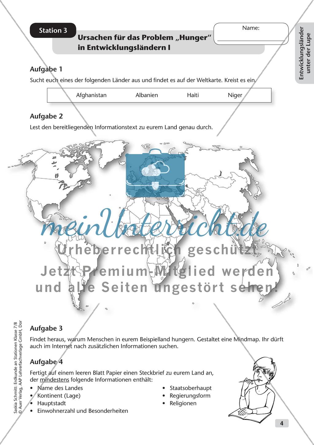 Stationenarbeit: Entwicklungsländer und Globalisierung Preview 6