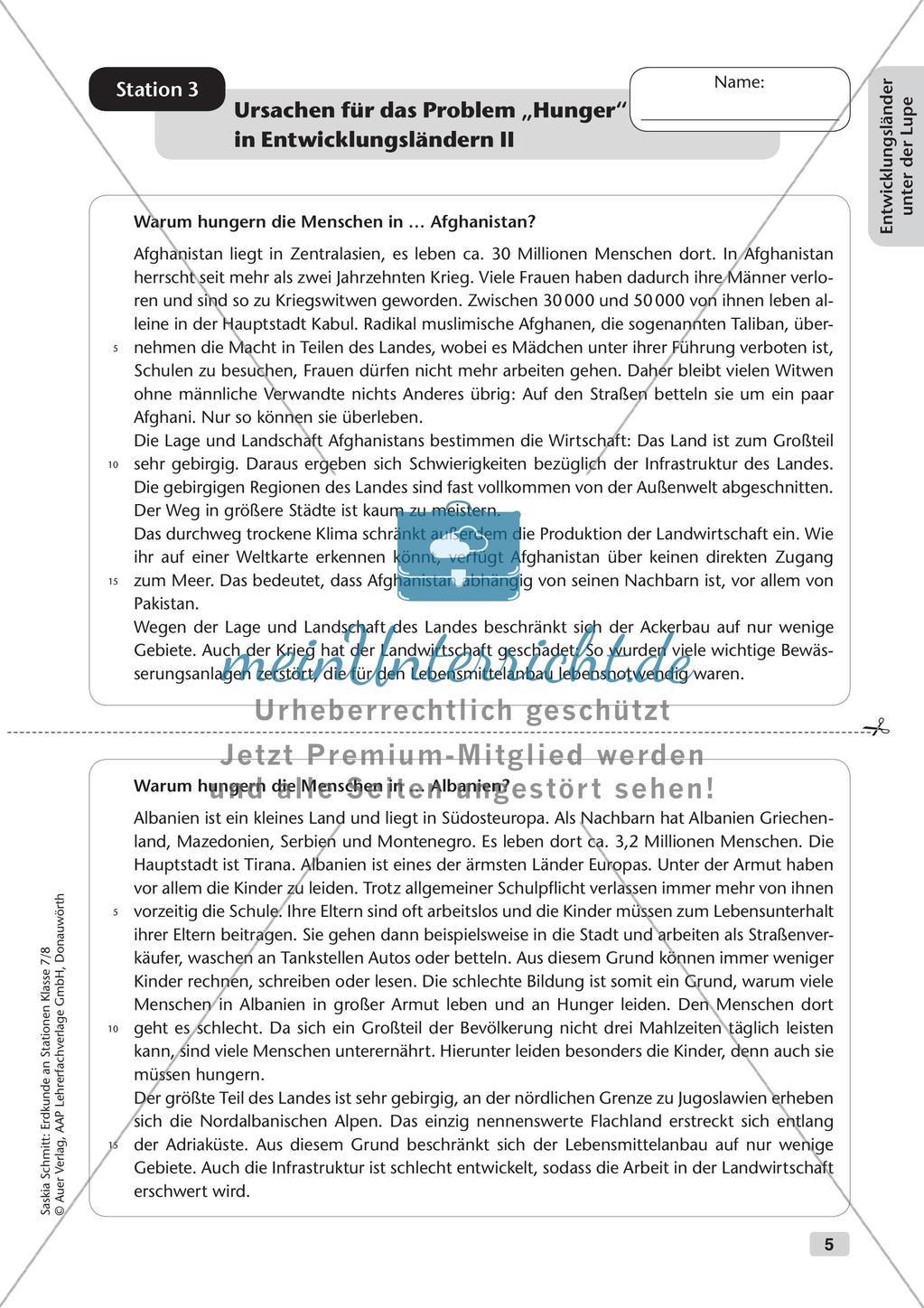 Stationenarbeit: Entwicklungsländer und Globalisierung Preview 7
