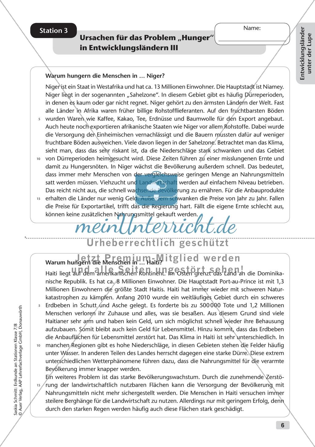 Stationenarbeit: Entwicklungsländer und Globalisierung Preview 8