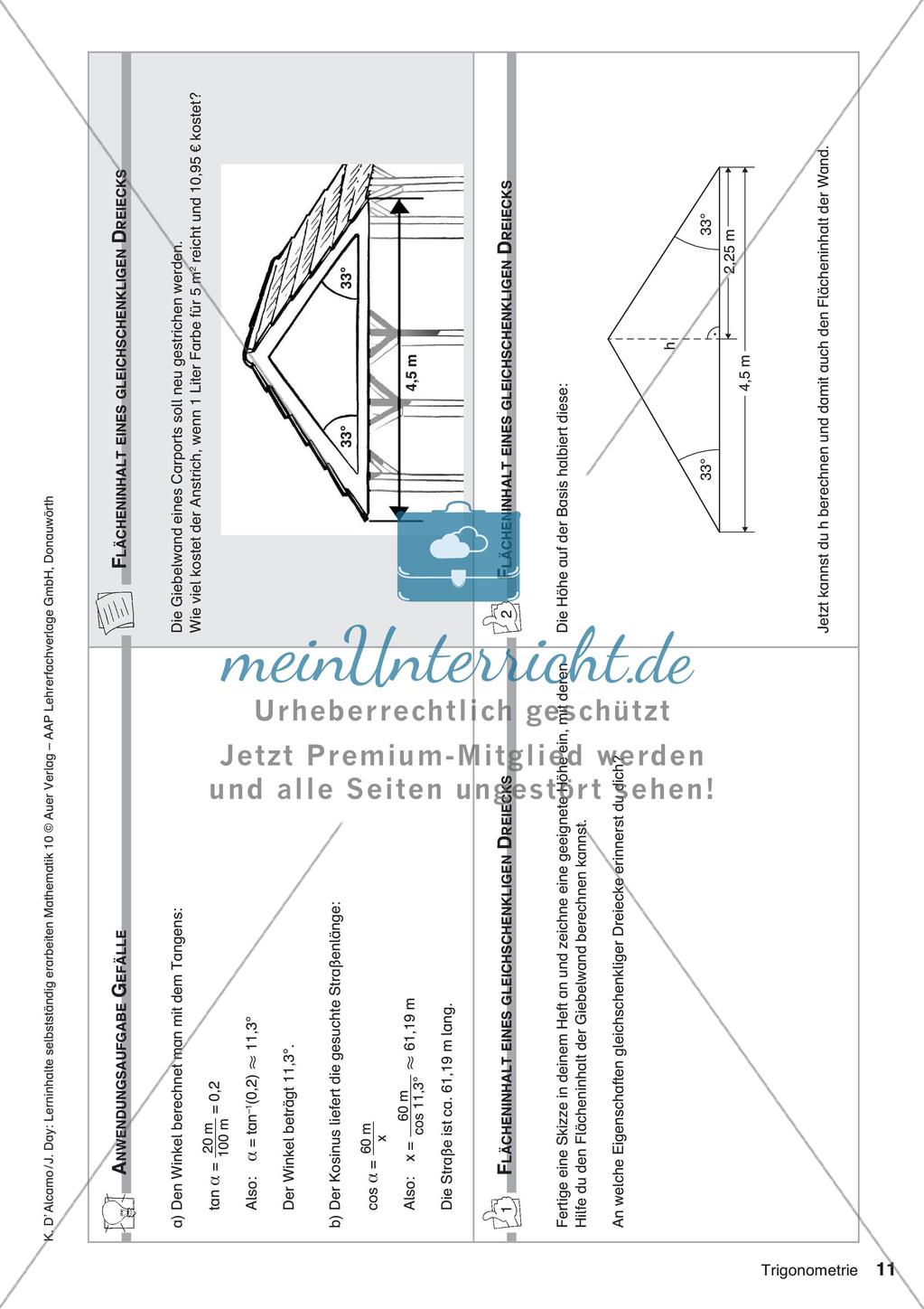 Lerninhalte selbstständig erarbeiten: Trigonometrie Preview 13