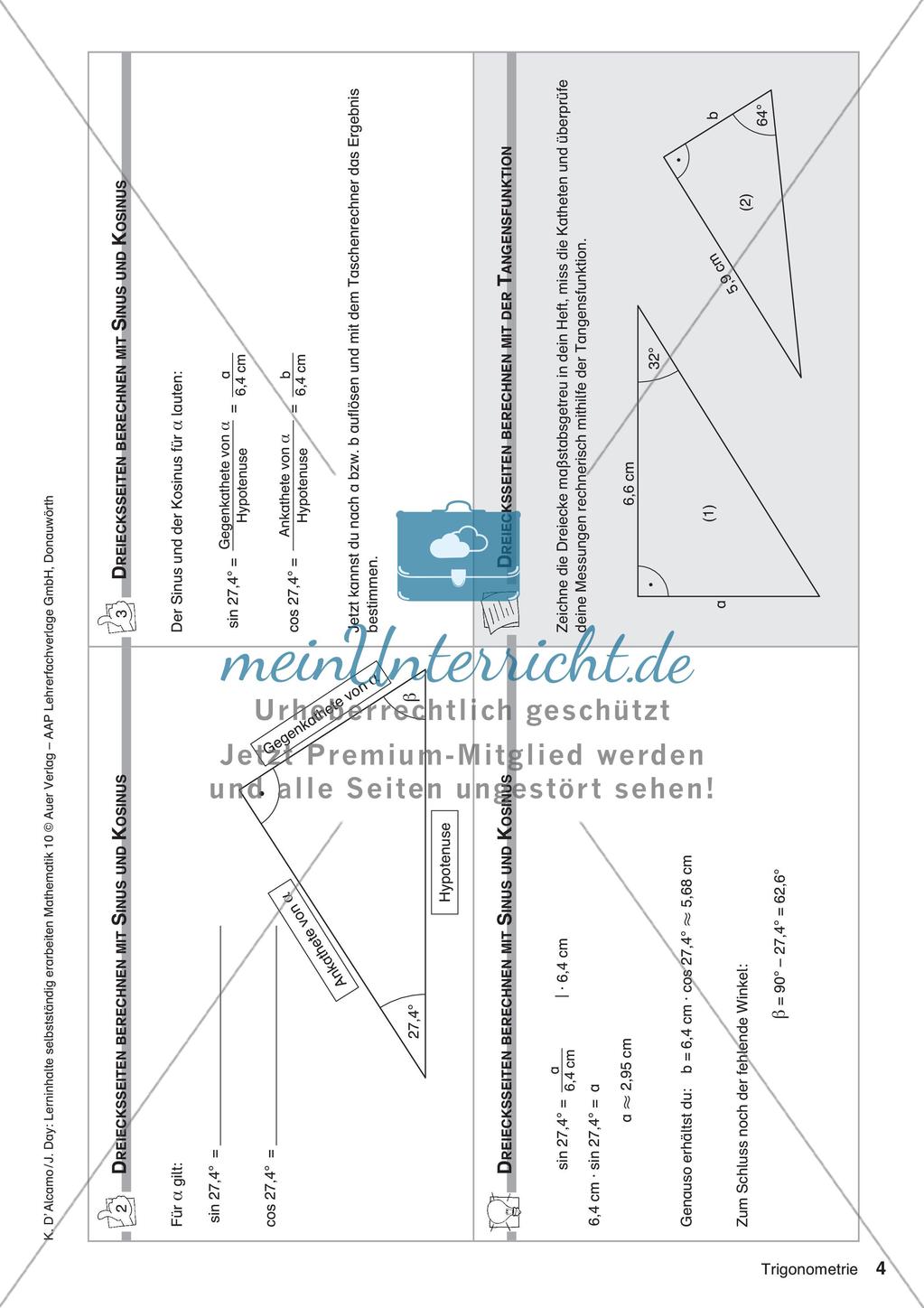 Lerninhalte selbstständig erarbeiten: Trigonometrie Preview 6