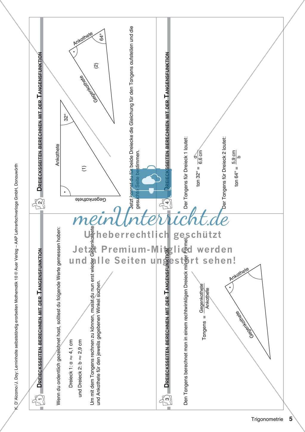 Lerninhalte selbstständig erarbeiten: Trigonometrie Preview 7