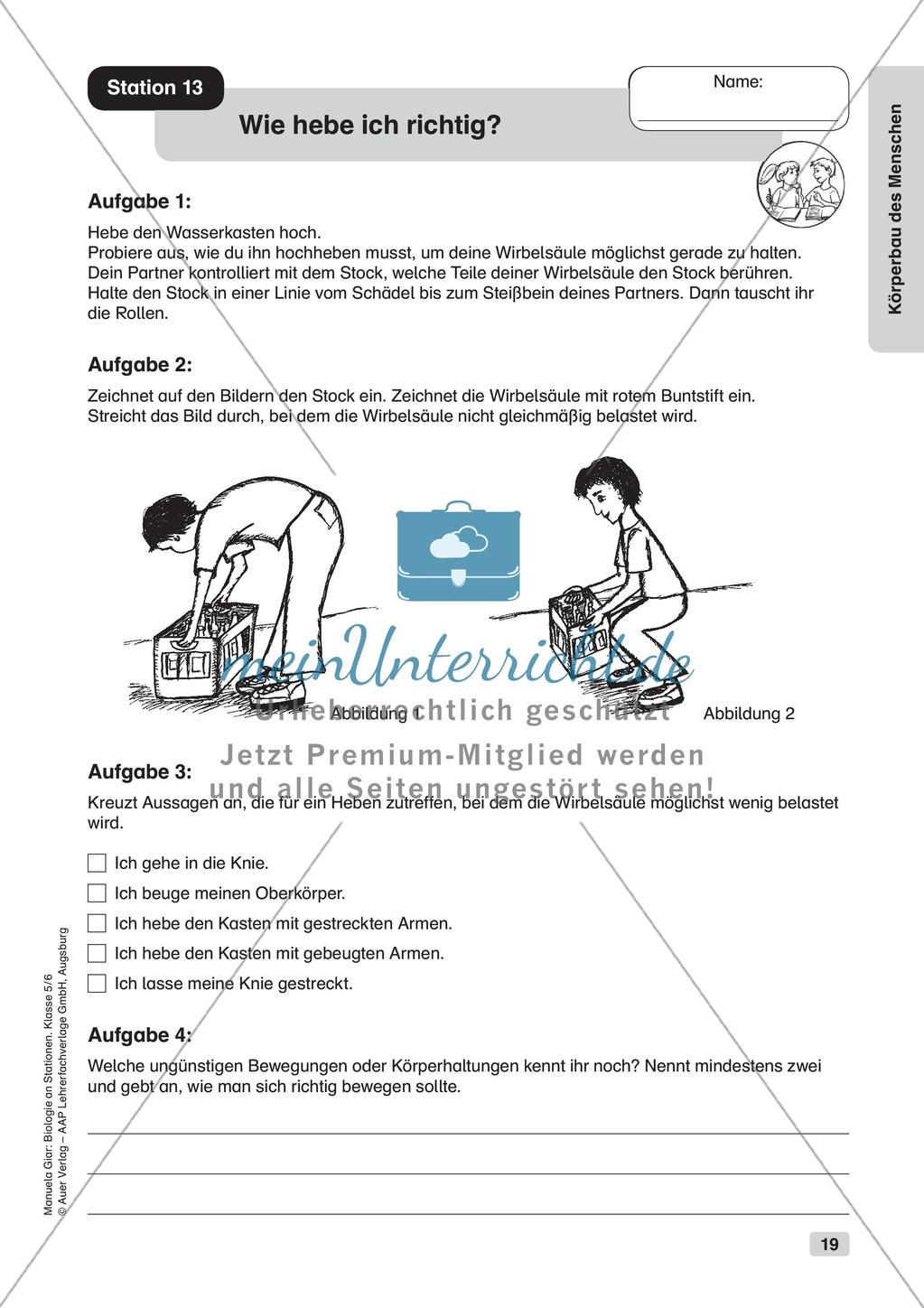 Stationsarbeit zum Thema