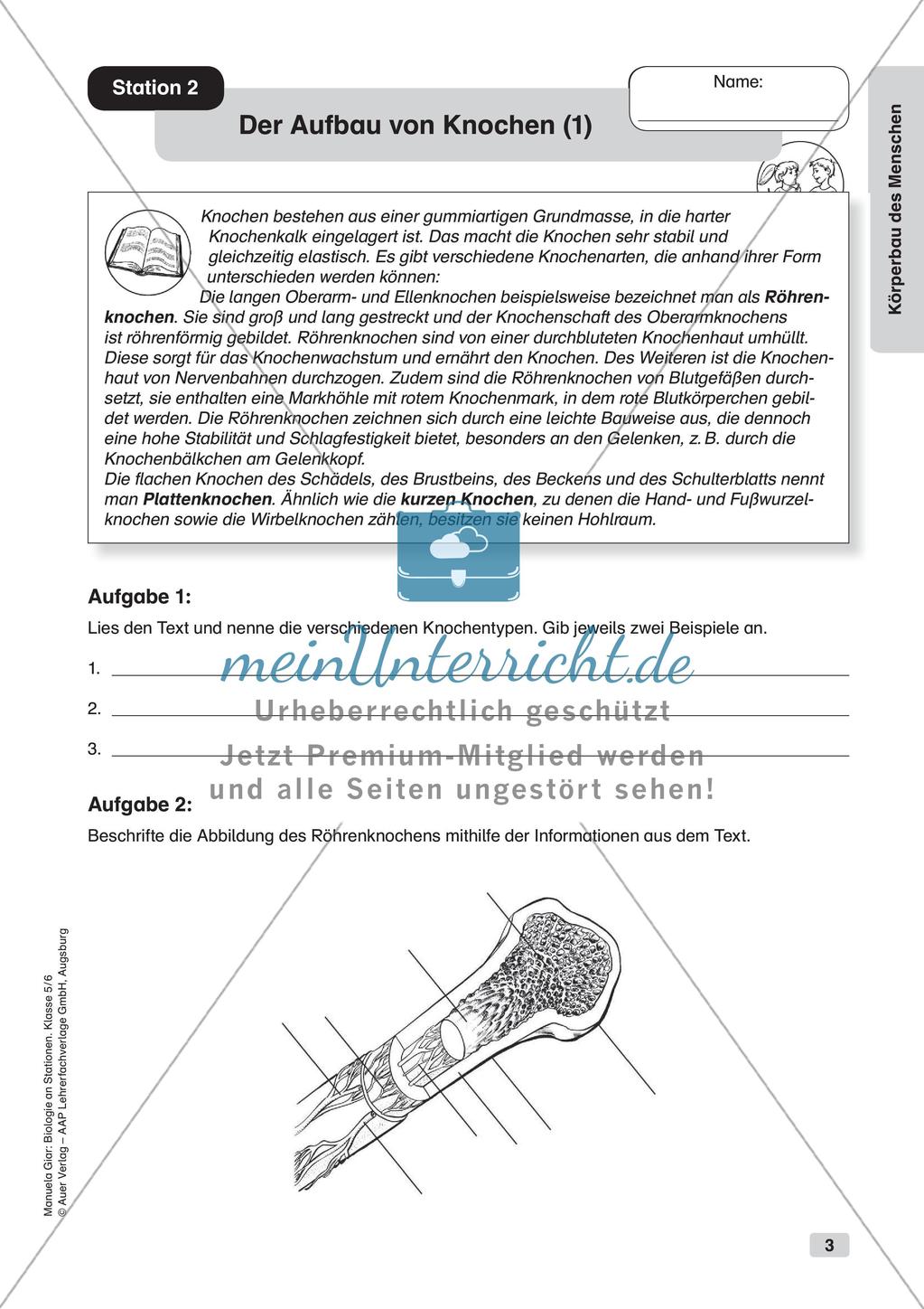 Stationsarbeit zum Thema