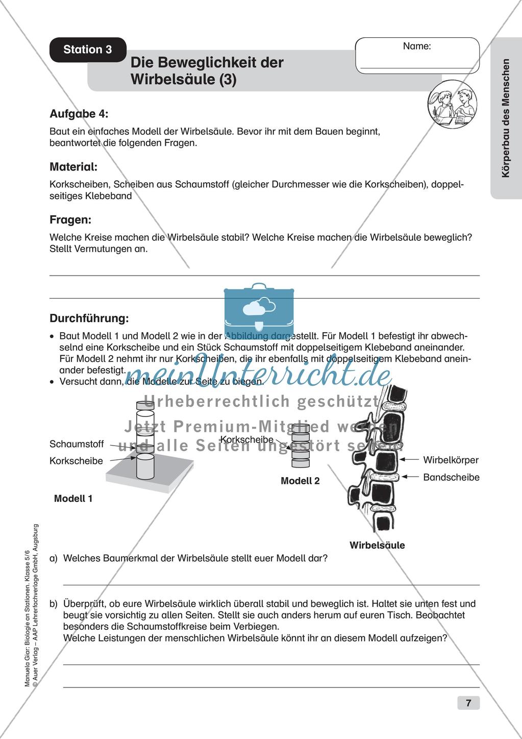 Stationsarbeit zum Thema