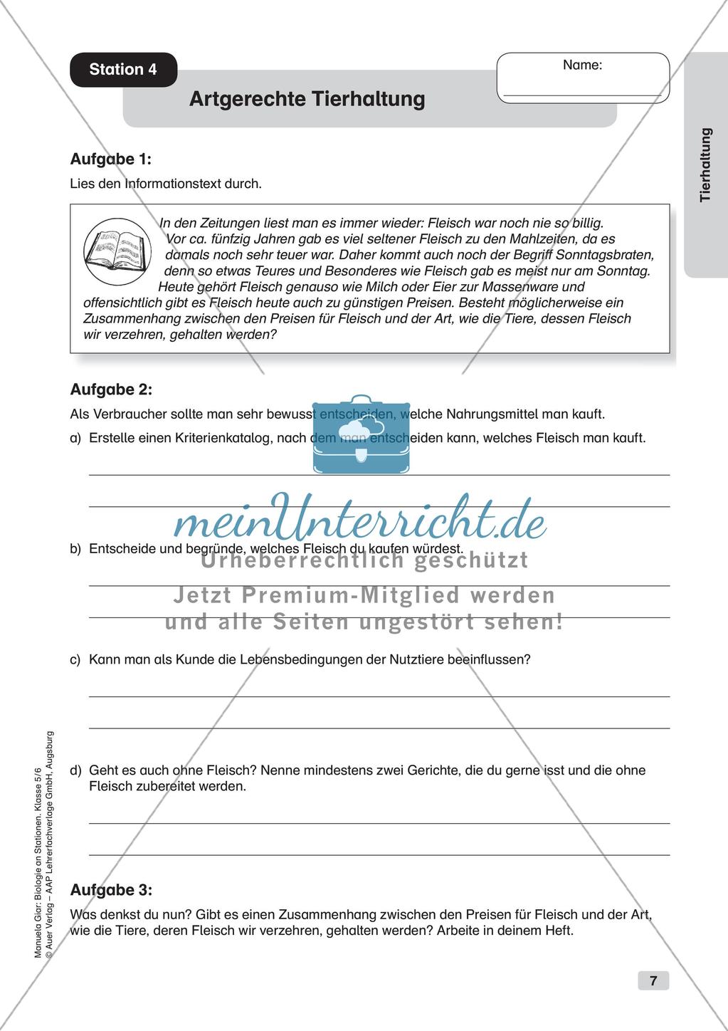 Stationsarbeit zum Thema