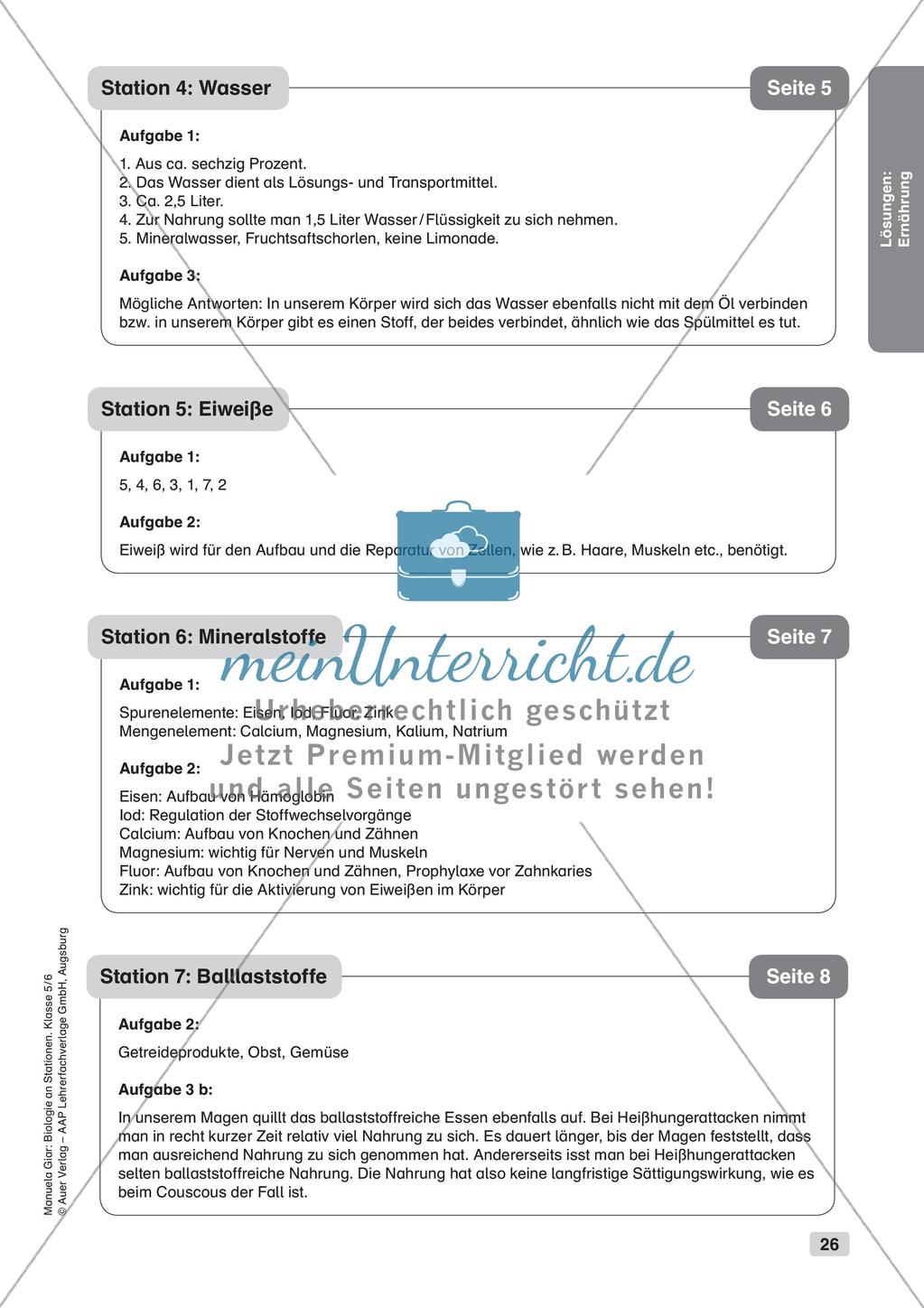 Stationsarbeit zum Thema