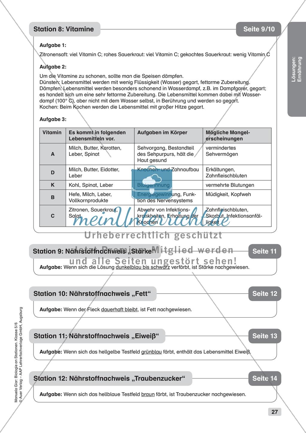 Stationsarbeit zum Thema