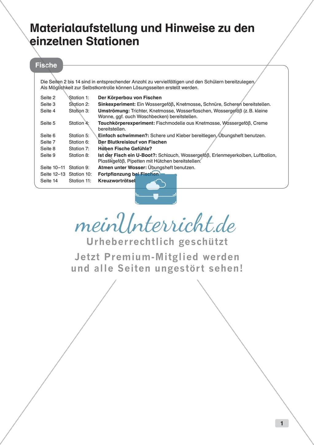 Stationsarbeit zum Thema