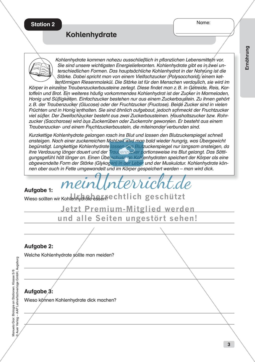 Stationsarbeit zum Thema