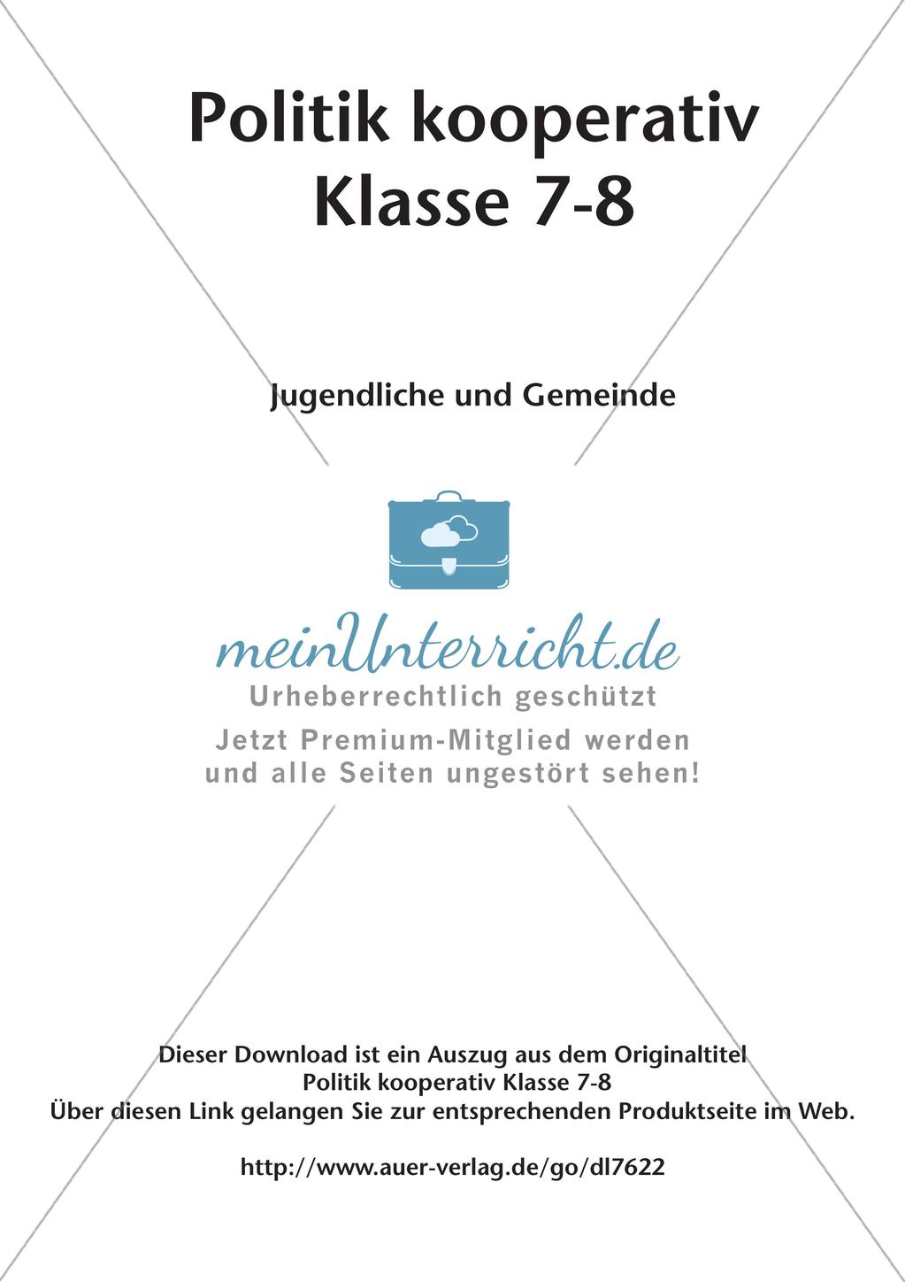 Politik kooperativ - Jugendliche und Gemeinde Preview 2