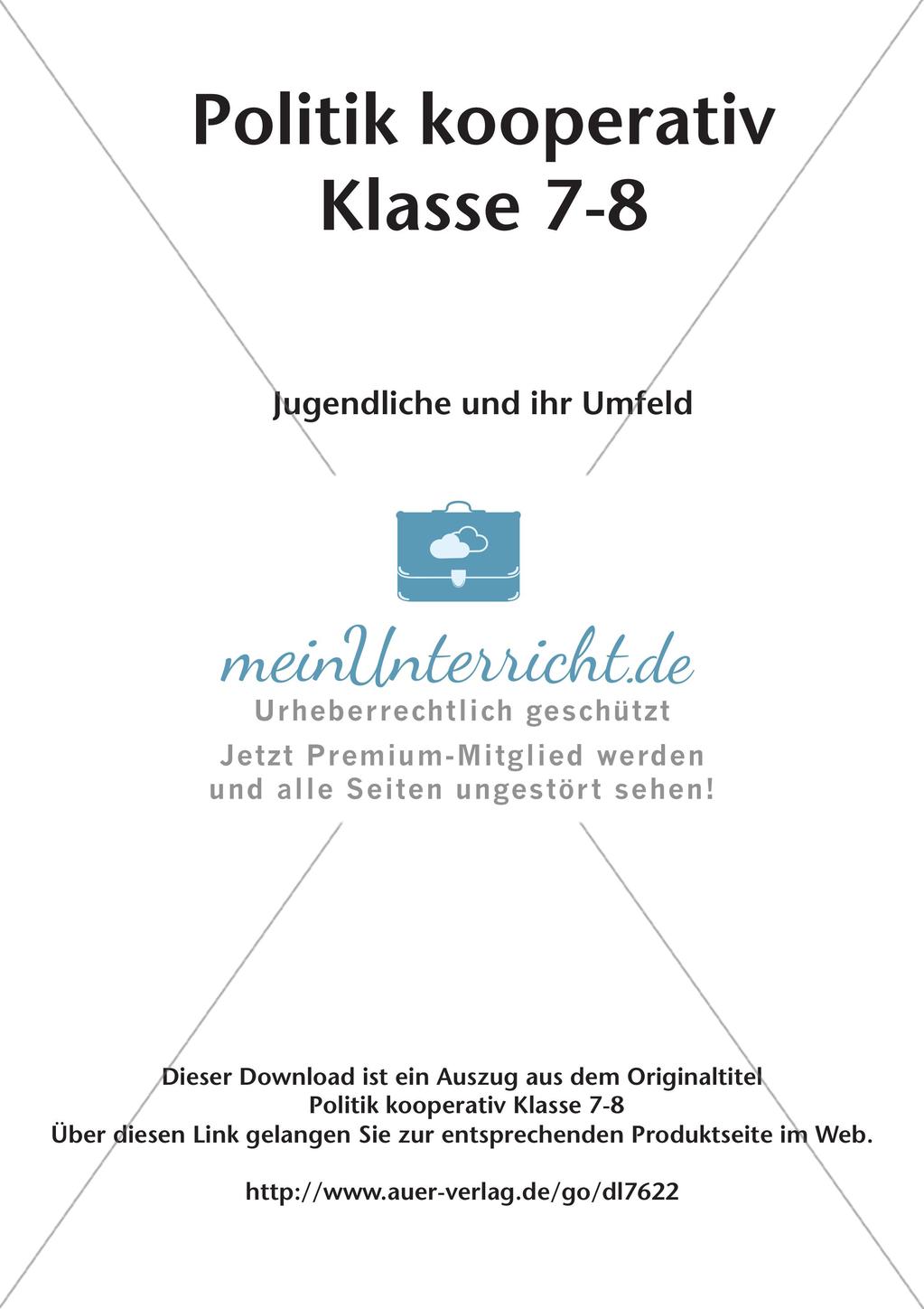 Politik kooperativ - Jugendliche und ihr Umfeld Preview 2
