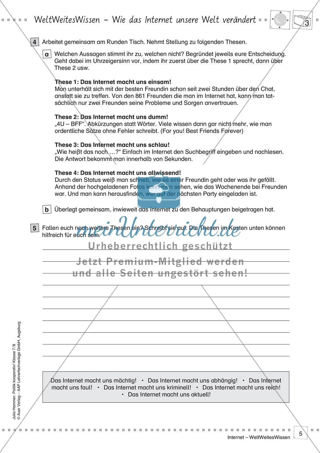 Politik kooperativ - Internet: WeltWeitesWissen Preview 7