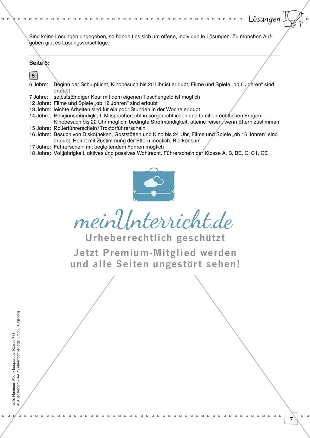 Politik kooperativ - Jugendliche und ihre Rechte Preview 9