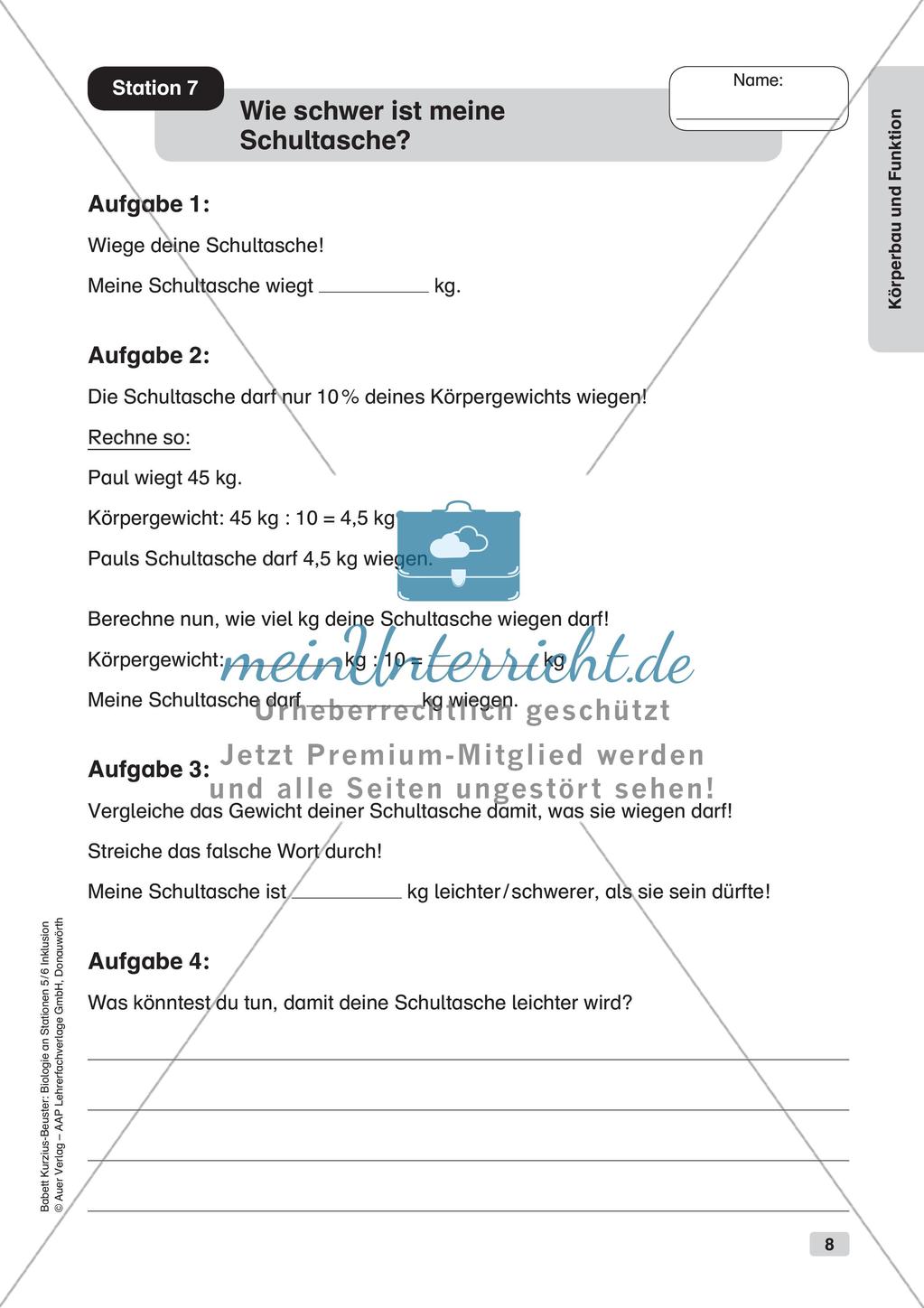 Stationsarbeit zum Thema
