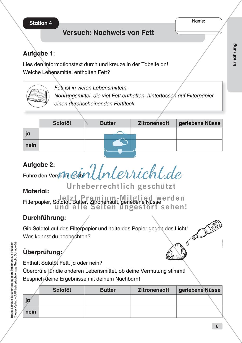 Stationsarbeit zum Thema