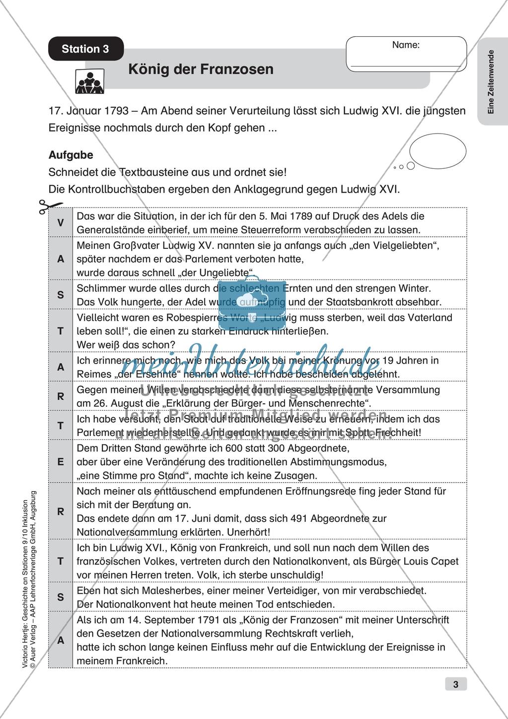 Geschichte an Stationen - Inklusion: Eine Zeitenwende Preview 5