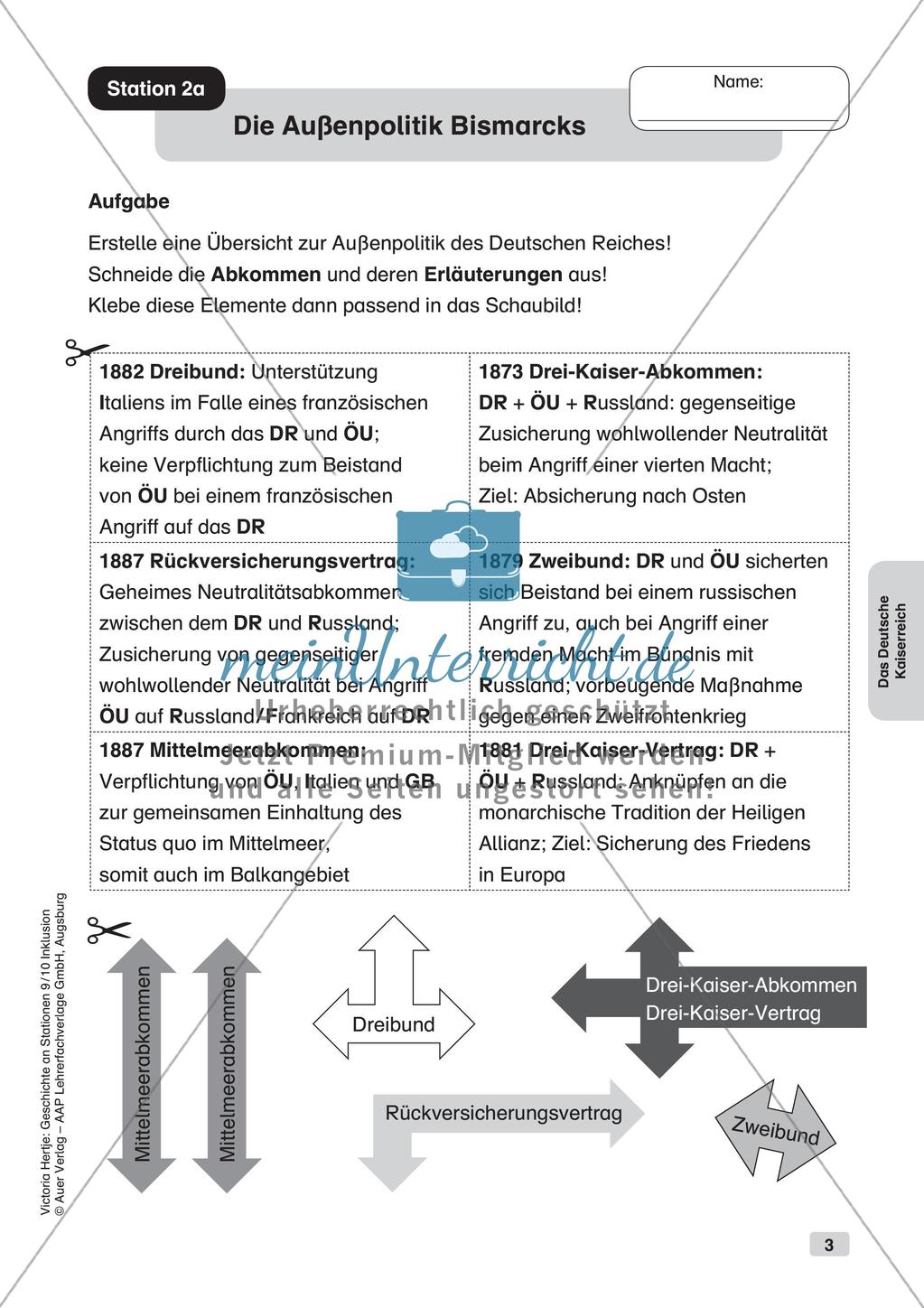 Geschichte an Stationen - Inklusion: Das Deutsche Kaiserreich Preview 5