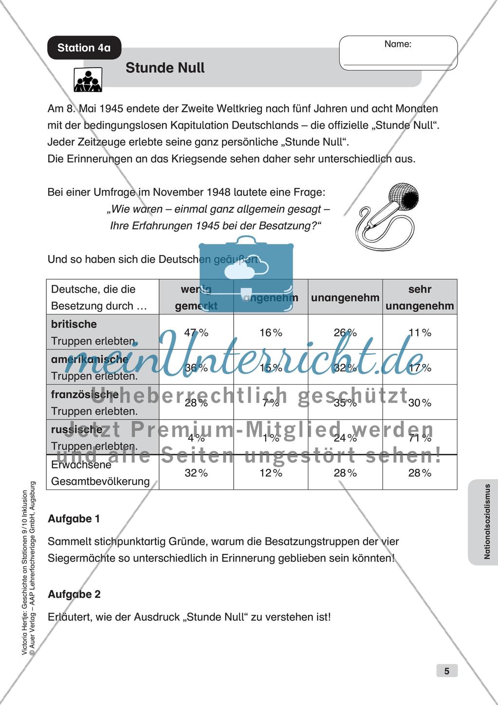 Geschichte an Stationen - Inklusion: Nationalsozialismus Preview 7