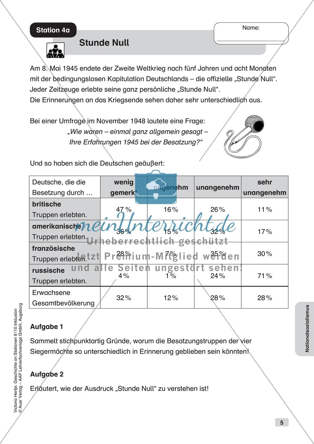 Geschichte an Stationen - Inklusion: Nationalsozialismus Preview 7
